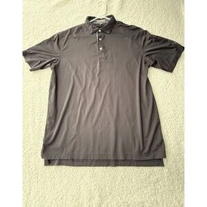 Peter Millar Summer Comfort Black Orlando Magic Mens Golf Polo Size L Logo